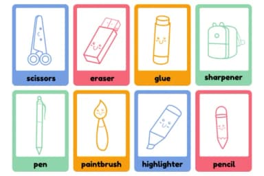 School Supplies by Nun Sukhwan — Dingbats Font — thumbnail 5