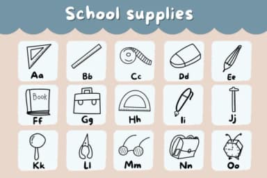 School Supplies by Natchuta — Dingbats Font — thumbnail 2
