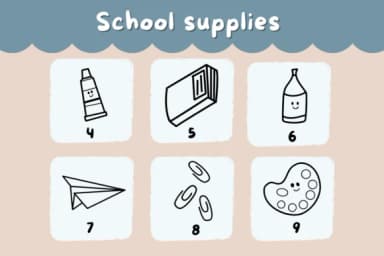 School Supplies by Natchuta — Dingbats Font — thumbnail 4