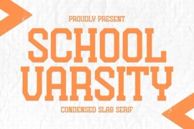 School Varsity by Intype Studio — Slab Serif Font — thumbnail 1