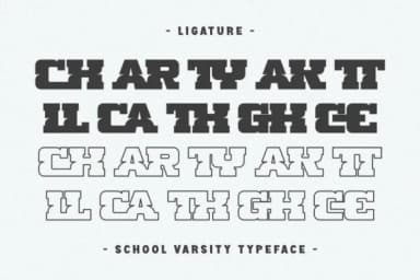 School Varsity by Pian45 — Slab Serif Font — thumbnail 4