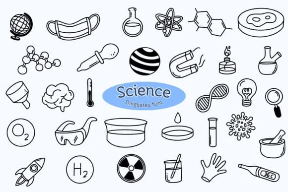 Science by Chonada — Dingbats Font