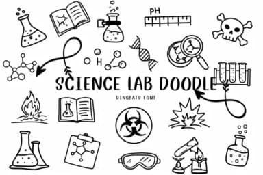 Science Lab Doodle by CHANOK — Dingbats Font — thumbnail 1