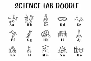 Science Lab Doodle by CHANOK — Dingbats Font — thumbnail 2