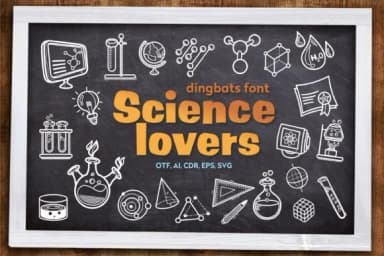 Science Lovers by Onoborgol — Dingbats Font — thumbnail 1