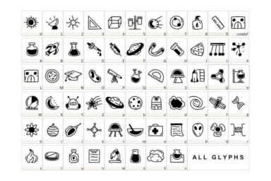 Scientist by YandiDesigns — Dingbats Font — thumbnail 2