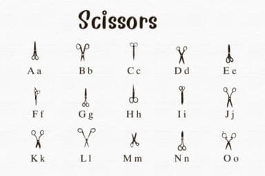 Scissors by Nongyao — Dingbats Font — thumbnail 2