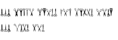 Scissors by Nongyao — Dingbats Font — thumbnail 8
