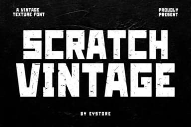 Scratch Vintage by Eystore — Slab Serif Font — thumbnail 1