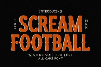Scream Football by Almairatype Studio — Slab Serif Font — thumbnail 1