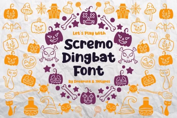 Scremo by Dreamink (7ntypes) — Dingbats Font
