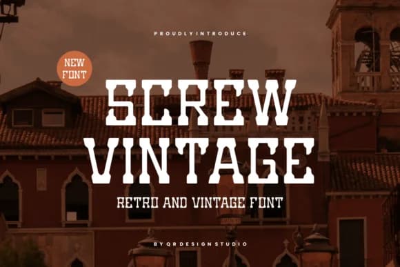 Screw Vintage by qrdesignstd — Slab Serif Font