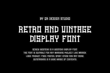 Screw Western by qrdesignstd — Slab Serif Font — thumbnail 3