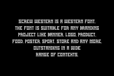 Screw Western by qrdesignstd — Slab Serif Font — thumbnail 5