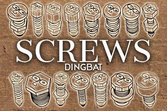 Screws by vladimirnikolic — Dingbats Font