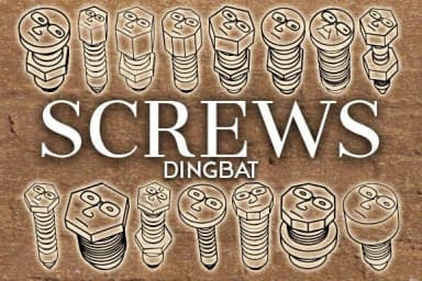 Screws by vladimirnikolic — Dingbats Font — thumbnail 1
