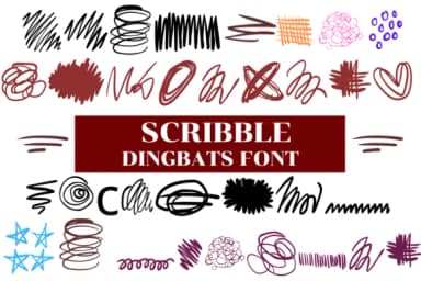 Scribble by Nongyao — Dingbats Font — thumbnail 1