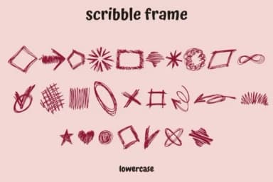 Scribble Frame by onoborgol — Dingbats Font — thumbnail 3