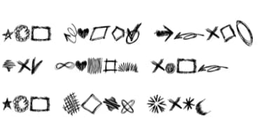 Scribble Frame by onoborgol — Dingbats Font — thumbnail 7