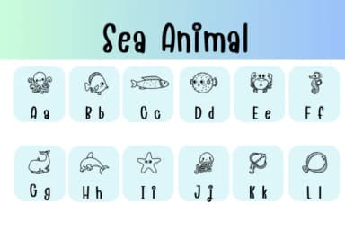 Sea Animal by Chonada — Dingbats Font — thumbnail 2