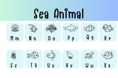 Sea Animal by Chonada — Dingbats Font — thumbnail 3
