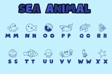 Sea Animal by Chonada — Dingbats Font — thumbnail 3