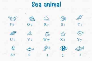 Sea Animal by Sontaya — Dingbats Font — thumbnail 3