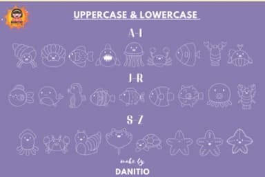 Sea Animals by danita.kukkai — Dingbats Font — thumbnail 2