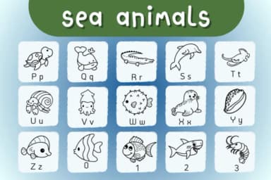 Sea Animals by Natchuta — Dingbats Font — thumbnail 3