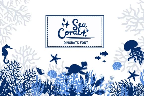Sea Coral by PraewDesigns — Dingbats Font