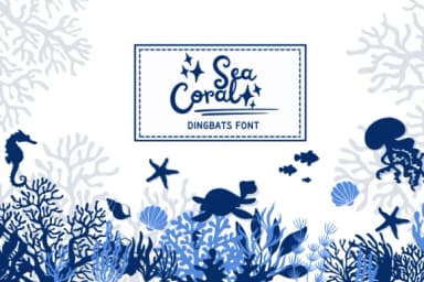 Sea Coral by PraewDesigns — Dingbats Font — thumbnail 1