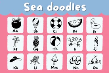 Sea Doodles by Natchuta — Dingbats Font — thumbnail 2