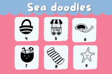 Sea Doodles by Natchuta — Dingbats Font — thumbnail 4