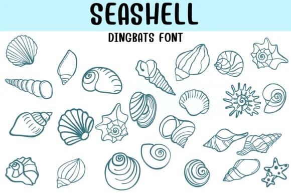 Seashell by Sontaya — Dingbats Font