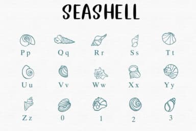 Seashell by Sontaya — Dingbats Font — thumbnail 3