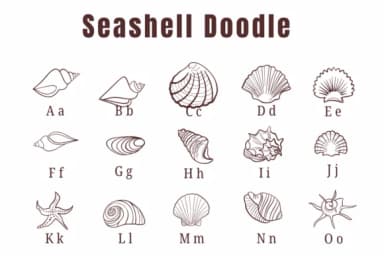 Seashell Doodle by Suphitchaya — Dingbats Font — thumbnail 2