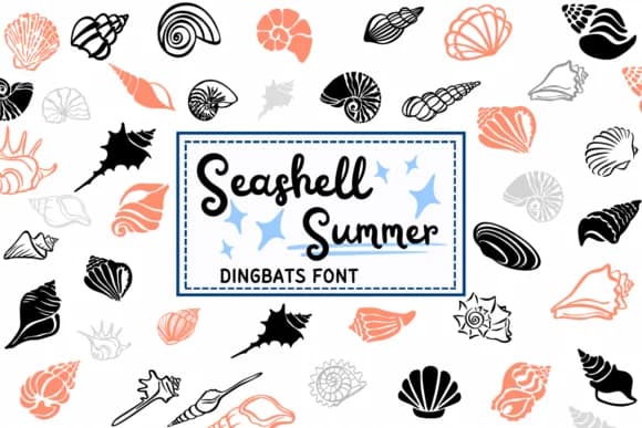 Seashell Summer by PraewDesigns — Dingbats Font