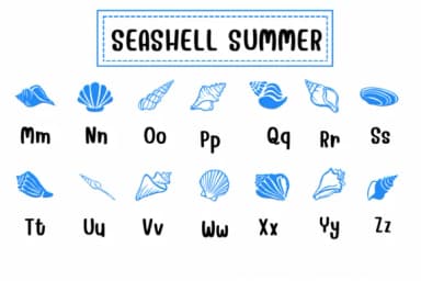 Seashell Summer by PraewDesigns — Dingbats Font — thumbnail 3