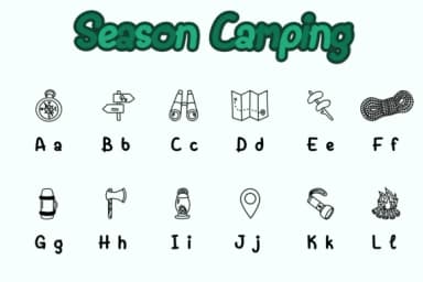 Season Camping by Chonada — Dingbats Font — thumbnail 2
