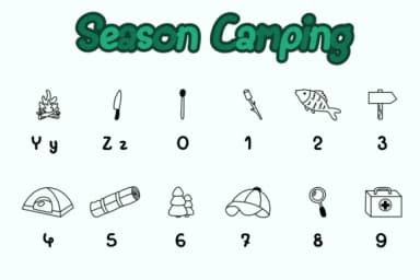 Season Camping by Chonada — Dingbats Font — thumbnail 4