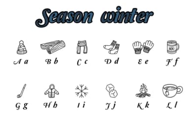 Season Winter by Chonada — Dingbats Font — thumbnail 2
