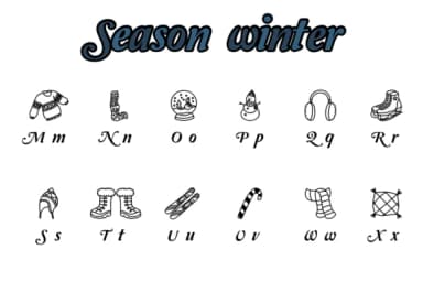 Season Winter by Chonada — Dingbats Font — thumbnail 3