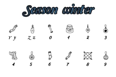Season Winter by Chonada — Dingbats Font — thumbnail 4