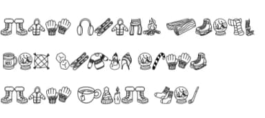 Season Winter by Chonada — Dingbats Font — thumbnail 8