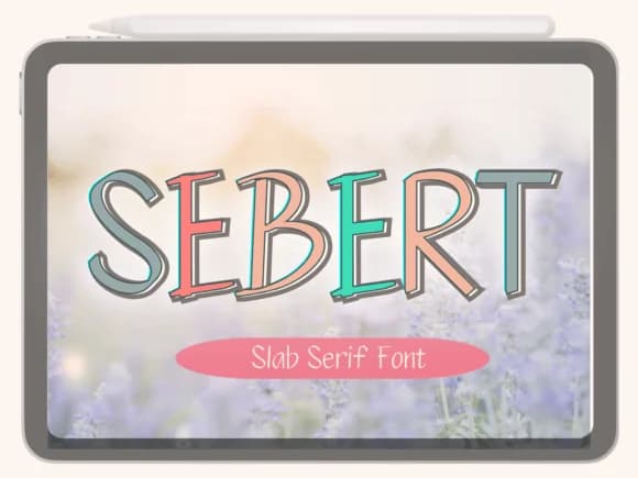 Sebert by Pukka De — Slab Serif Font