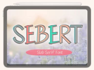 Sebert by Pukka De — Slab Serif Font — thumbnail 1