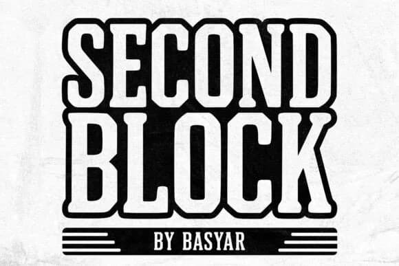 Second Block by basyar — Slab Serif Font