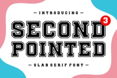 Second Pointed by Ade (7NTypes) — Slab Serif Font — thumbnail 1