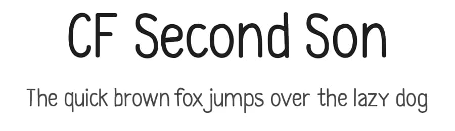 CF Second Son by Cloutierfontes — Script Handwritten Font