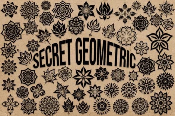 Secret Geometric by MOMAT THIRTYONE — Dingbats Font